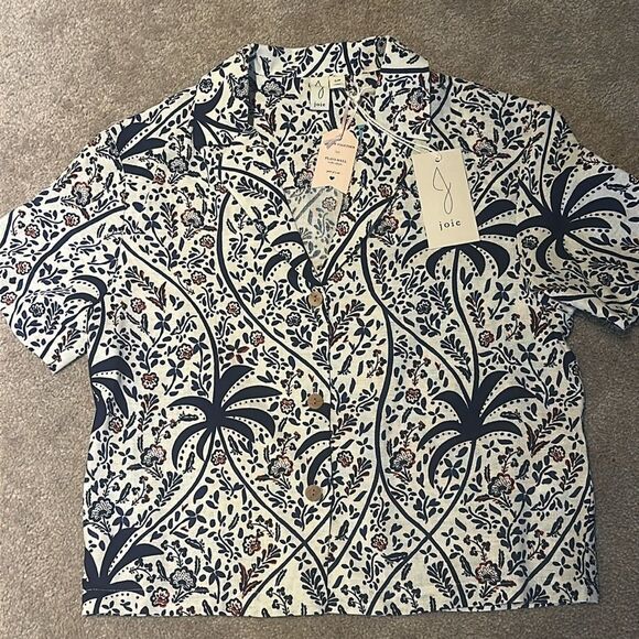 Joie Floral Short Sleeve Blouse - Picture 7 of 8